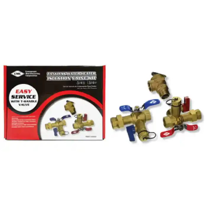 Tipton 3000 Tankless Water Heater Isolation Valve Kit