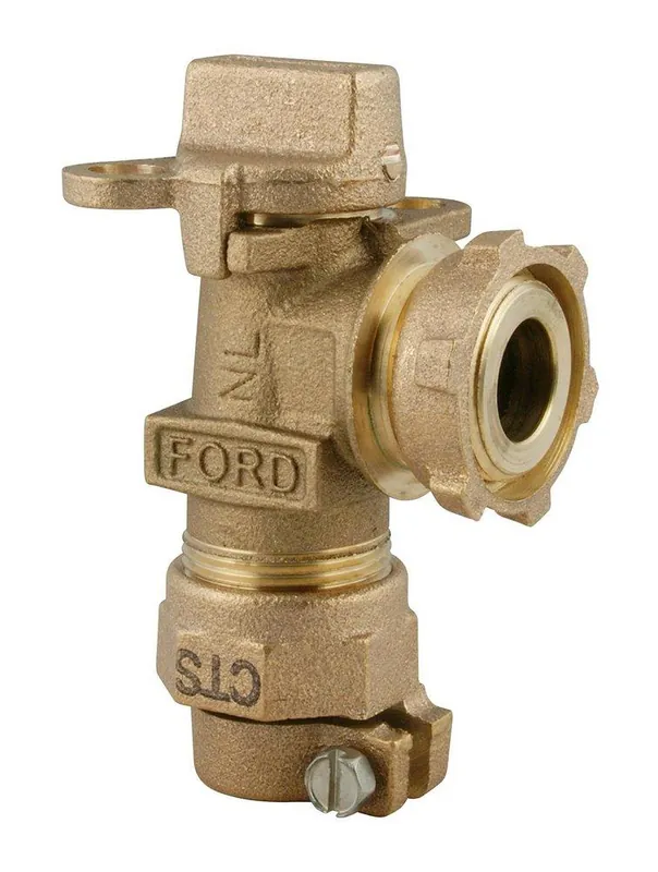 Ford Meter Box AV94-313W-NL 1/2 in. Pack Joint x CTS Service Valve