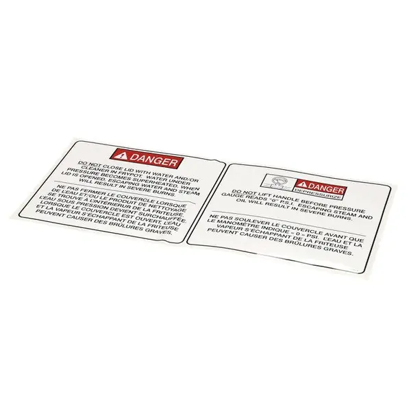 Henny Penny 71901 Label-Operational Haz Eng/Fr