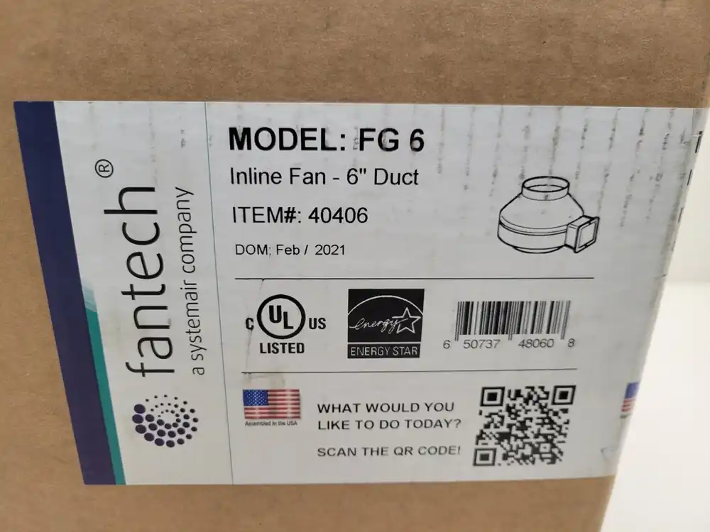 Systemair 40406A FG 6 Centrifugal In-Line Fan 40406