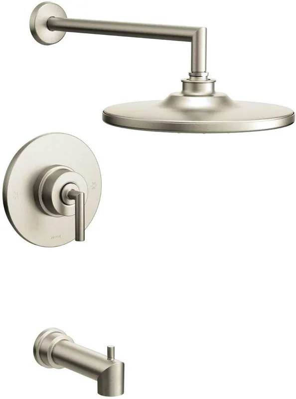Moen TS22003EPBN Arris One Handle Single Function Bathtub & Shower Faucet in Brushed Nickel (Trim Only)