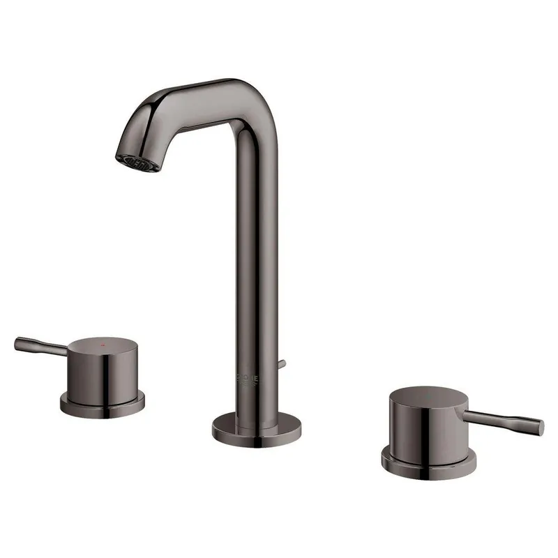 Grohe 20297A0A Essence Two Handle Widespread Bathroom Sink Faucet in Hard Graphite