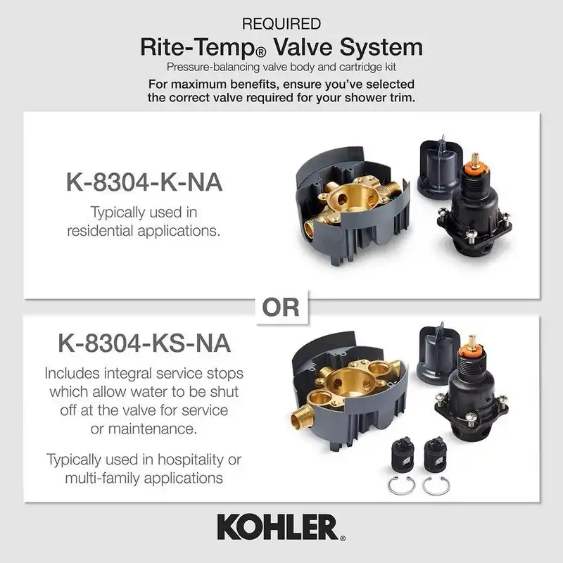KOHLER TS13493-4-BN Kelston One Handle Single Function Shower Faucet