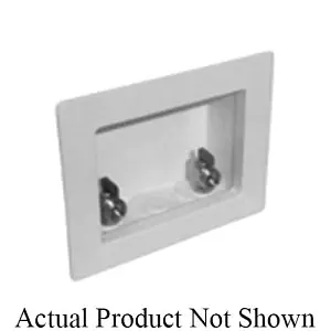 Specialty Products OB-201 Washing Machine Outlet Box Center Outlet White