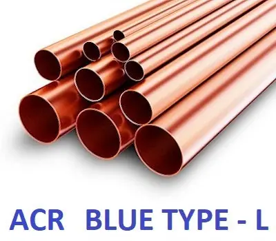 Copper Tubing 30075650 1-3/8 in. OD x 20 ft. Type L ACR/MED Copper Tube