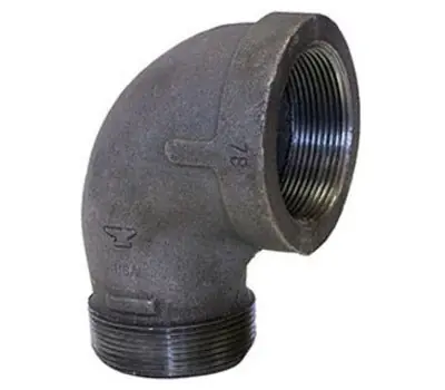Anvil 310016407 3/4 in. Male x Female Black Malleable Iron 90-Degree Street Elbow