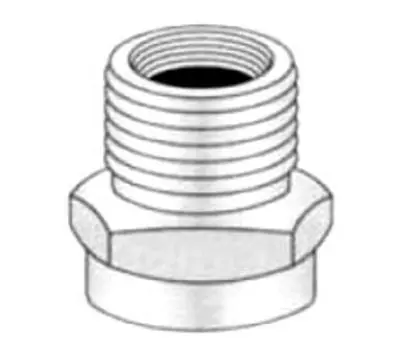 PASCO 2150 3/4 in. Female Hose Thread x Male Brass Adapter with 1/2 in. Female Tap