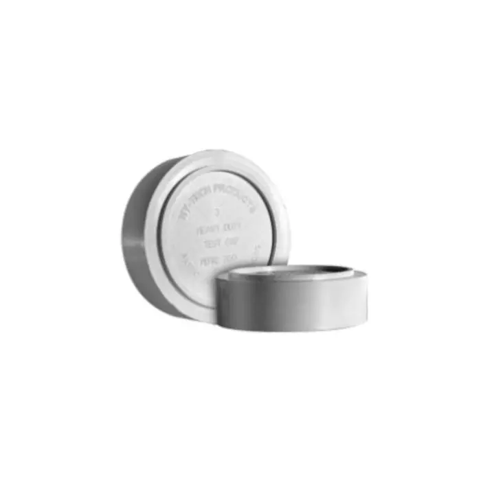 Tipton HDTC-3000, 3 in. White PVC Round Heavy Duty Test Cap