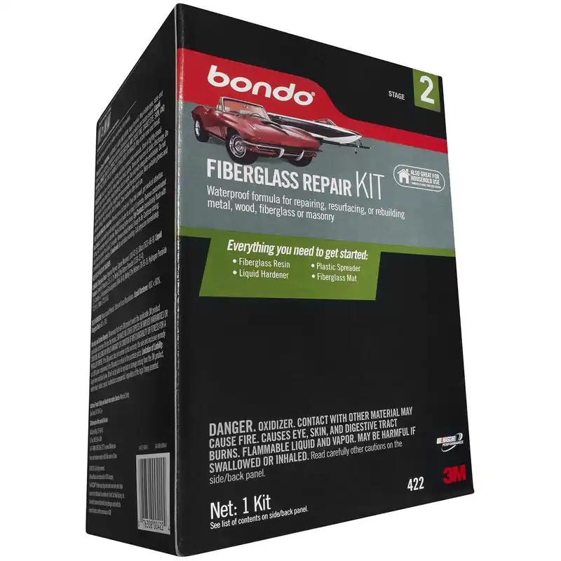 3M 7010363204 Bondo Fiberglass Resin Repair Kit 0.9 Quart 00843