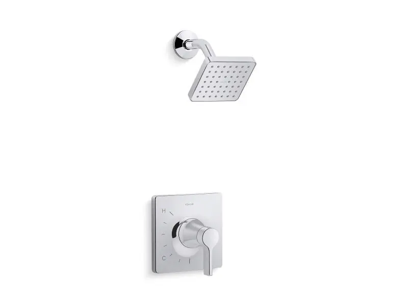 Kohler K-TS28128-4G-CP Venza Rite-Temp Shower Trim Kit - 1.75 GPM
