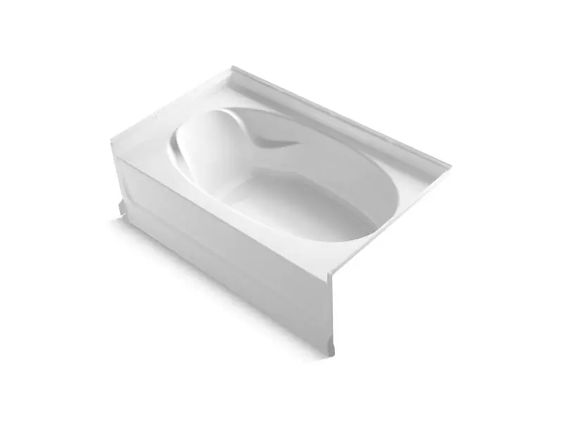 Sterling K-71101122-0 White Ensemble Right Hand Above Floor Drain Bathtub
